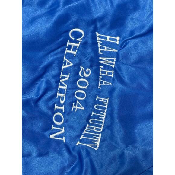 Vintage Westark Satin Jacket Men's Large Blue Snap HAWHA‎ Futurity 2004 Champion - Picture 4 of 13